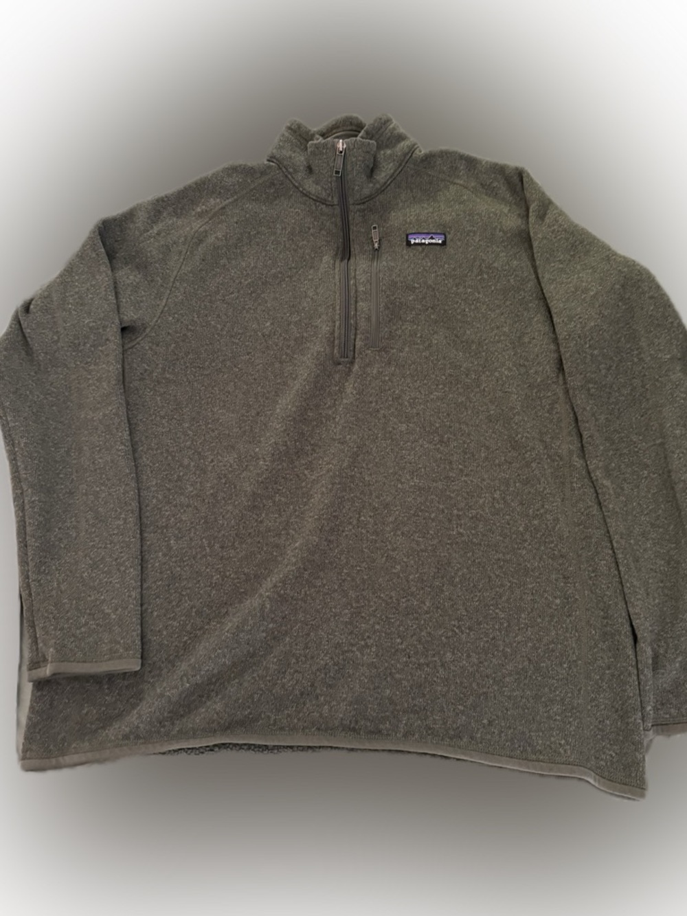 Patagonia Men's Zip-Up Fleece Pullover - Olive